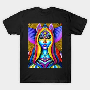 Catgirl DMTfied (25) - Trippy Psychedelic Art T-Shirt